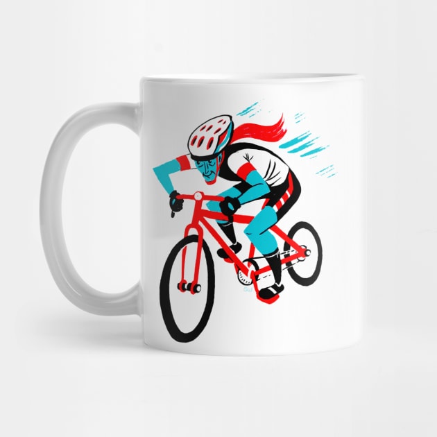 Female Cyclist by CoolCharacters